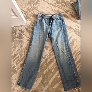 Garage Light Blue Straight Jeans
